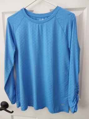 Reel Legends Light Blue Long-Sleeve Performance Top - Women's